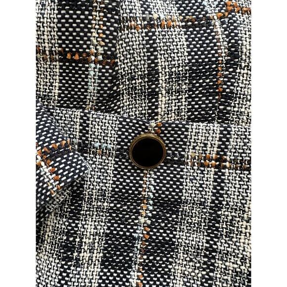 Halogen Womens Gray Libbie Plaid Tweed Blazer Jacket Size Large NWT - Picture 7 of 12
